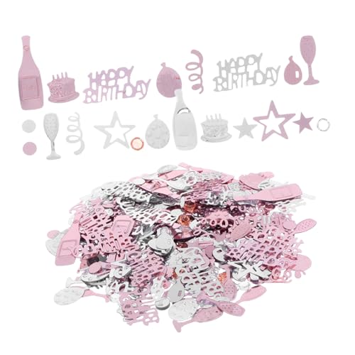 PENIKOKO Bunte Happy Birthday Konfetti Streudeko für Tischdeko Geburtstagsfeier Shower Mehrfarbiges Partyzubehör für Festliche Einfache von PENIKOKO