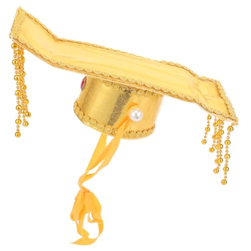PENIKOKO Chinesischer Kaiserhut Goldfarben Elegante Antike Kopfbedeckung für Herren Bequem Langlebig Geeignet für Cosplay und Kulturveranstaltungen PENIKOKO Chinesischer Kaiserhut Goldfarben Elegante Antike Kopfbedeckung für Herren Bequem Langlebig Geeignet für Cosplay und Kulturveranstaltungen von PENIKOKO