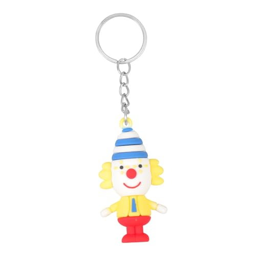 PENIKOKO Clown-Puppen-Schlüsselanhänger Schlüsselanhänger in Clownform Clownpuppe Schlüsselanhänger lustiger schlüsselanhänger Cartoon -Schlüsselbund Clown-Schlüsselanhänger für Frauen von PENIKOKO