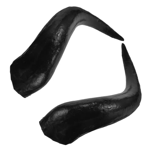 PENIKOKO DIY Ox Horns Stirnband Großes Schwarzes Imitat Kuhhorn Kostüm Zubehör für Halloween Karneval Handgemacht Kreatives Leichtes Langlebiges Prop für DIY Kopfschmuck PENIKOKO DIY Ox Horns Stirnband Großes Schwarzes Imitat Kuhhorn Kostüm Zubehör für Halloween Karneval Handgemacht Kreatives Leichtes Langlebiges Prop für DIY Kopfschmuck von PENIKOKO
