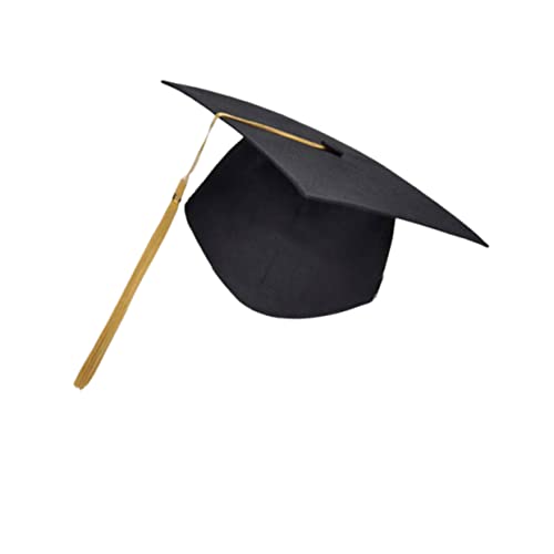 PENIKOKO Doktorhut für Abschlussfeier Schwarzer Hut mit Gelbem Requisite für Studenten für Abschlüsse Hochschule Bachelor Master PENIKOKO Doktorhut für Abschlussfeier Schwarzer Hut mit Gelbem Requisite für Studenten für Abschlüsse Hochschule Bachelor Master von PENIKOKO
