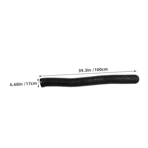 PENIKOKO Flexible Aluminium Trockner Abluftschlauch Schwarz PVC Hitzebeständig Installieren Biegsam für Effiziente Feuchtigkeitskontrolle und Langlebige Nutzung von PENIKOKO