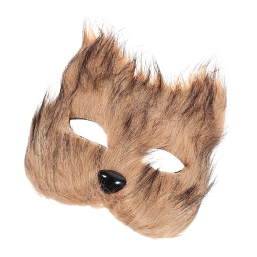 PENIKOKO Fluffy Fox Halbsichtmaske für Halloween und Maskerade Partys Weiche Tiermaske für Damen Cosplay Kostüm Zubehör Makeup Bälle und Festliche Anlässe PENIKOKO Fluffy Fox Halbsichtmaske für Halloween und Maskerade Partys Weiche Tiermaske für Damen Cosplay Kostüm Zubehör Makeup Bälle und Festliche Anlässe von PENIKOKO