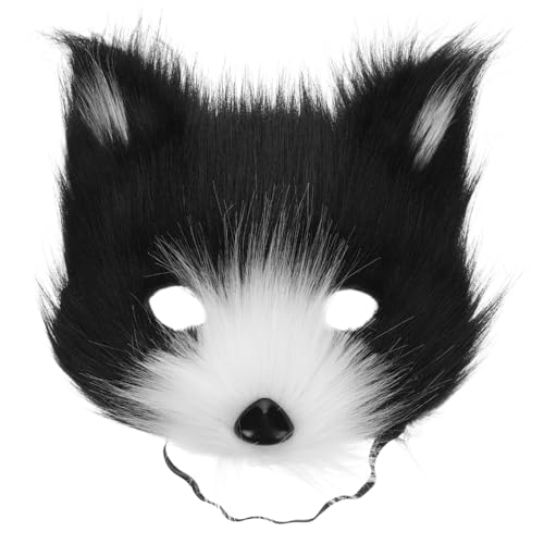 PENIKOKO Fuchs Halbgesichtsmaske Furry Tierkostüm Maske Weiches Material Atmungsaktiv Für Cosplay Party Erwachsene PENIKOKO Fuchs Halbgesichtsmaske Furry Tierkostüm Maske Weiches Material Atmungsaktiv Für Cosplay Party Erwachsene von PENIKOKO