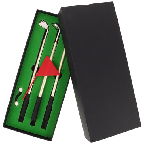 PENIKOKO Golf Kugelschreiber Set mit Flagge und Ball im Tragbaren Etui Mini Golf Schreibset als Schreibtischspiel und für Golfer Praktisches Bürozubehör für Reisen und Büro PENIKOKO Golf Kugelschreiber Set mit Flagge und Ball im Tragbaren Etui Mini Golf Schreibset als Schreibtischspiel und für Golfer Praktisches Bürozubehör für Reisen und Büro von PENIKOKO