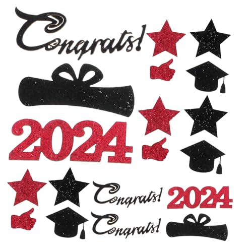 PENIKOKO Graduation Party Tischdeko Konfetti Sterne Doktorhut Papierkonfetti für Abschlussfeier Dekoration Kreatives Konfetti für Tisch Festliche Abschlussdeko von PENIKOKO