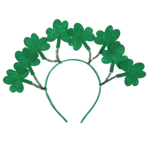 PENIKOKO Grüner Shamrock Party Haarreif Irisches Kostümzubehör für Patrick's Day Verstellbarer und Bequemer Haarschmuck für Frauen und Mädchen von PENIKOKO