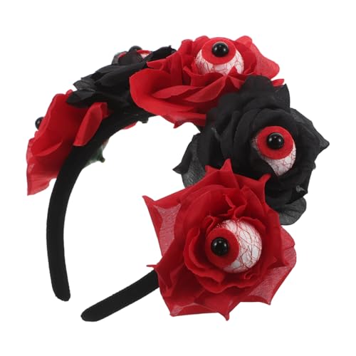 PENIKOKO Gruseliges Eyeball Haarreif mit Realistischen Roten Adern und Rosen Leichtes Halloween Party Haarband Vielseitiges Kostümzubehör für Cosplay Wiederverwendbar und Bequem PENIKOKO Gruseliges Eyeball Haarreif mit Realistischen Roten Adern und Rosen Leichtes Halloween Party Haarband Vielseitiges Kostümzubehör für Cosplay Wiederverwendbar und Bequem von PENIKOKO