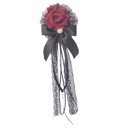 PENIKOKO Haarklammer für Cosplay Lolita Stil Eleganter Haarclip mit Roter für Festivals und Besondere Anlässe für Mädchen und Damen von PENIKOKO
