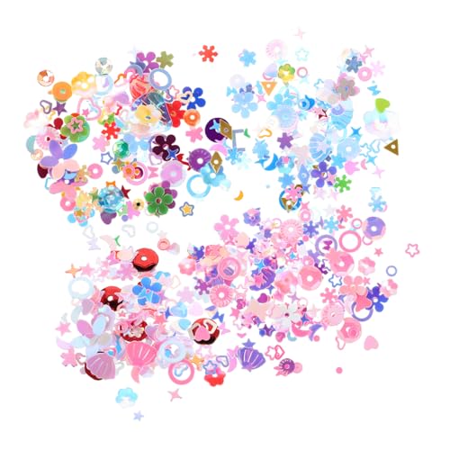 PENIKOKO Irideszierende Bunte Pailletten in Muschelform Flache Glitzer Perlen für DIY Bastelarbeiten Schmuckherstellung Nagelkunst und Festliche Dekorationen Sparkly Craft Sequins für PENIKOKO Irideszierende Bunte Pailletten in Muschelform Flache Glitzer Perlen für DIY Bastelarbeiten Schmuckherstellung Nagelkunst und Festliche Dekorationen Sparkly Craft Sequins für von PENIKOKO