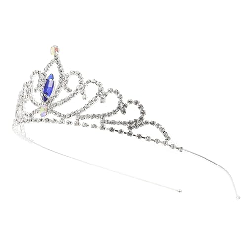PENIKOKO Krone Haarreif mit Funkelnden Strasssteinen Metallische Tiara für Mädchen Leichte Langlebige Kopfbedeckung als Eleganter Haarschmuck und Geschenk für Feen Prinzessinnen partys von PENIKOKO