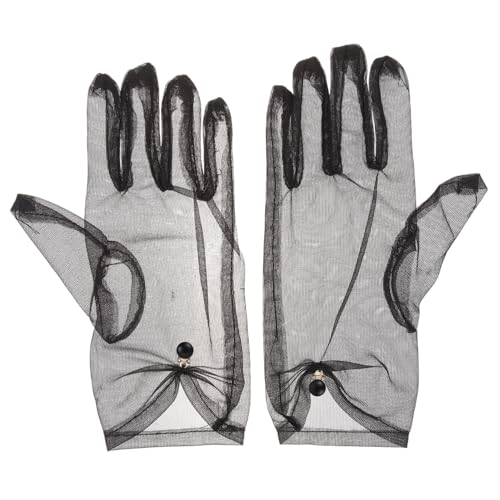 PENIKOKO Leichte Atmungsaktive Damen Sonnenschutz Handschuhe aus Netzstoff Dehnbar und Strapazierfähig für Gartenarbeit Outdoor Aktivitäten und Camping Waschbar und Langlebig in Schwarz PENIKOKO Leichte Atmungsaktive Damen Sonnenschutz Handschuhe aus Netzstoff Dehnbar und Strapazierfähig für Gartenarbeit Outdoor Aktivitäten und Camping Waschbar und Langlebig in Schwarz von PENIKOKO