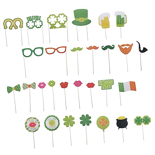 PENIKOKO Patrick's Day Shamrock Brille Teiliges Kostüm Zubehör Set Bruchsichere Grüne Kleeblatt Partybrillen für Festliche Verkleidung und Unvergessliche Feiern PENIKOKO Patrick's Day Shamrock Brille Teiliges Kostüm Zubehör Set Bruchsichere Grüne Kleeblatt Partybrillen für Festliche Verkleidung und Unvergessliche Feiern von PENIKOKO