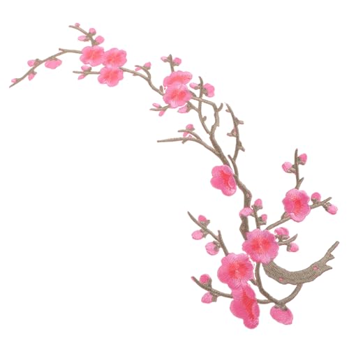 PENIKOKO Pflaumenblüten Applikation aus Spitzenstoff Bestickter Bügelflicken für Kleidung Brautkleider Taschen Hüte Basteln und Reparatur Rosa Blumenstickerei für Handarbeiten PENIKOKO Pflaumenblüten Applikation aus Spitzenstoff Bestickter Bügelflicken für Kleidung Brautkleider Taschen Hüte Basteln und Reparatur Rosa Blumenstickerei für Handarbeiten von PENIKOKO