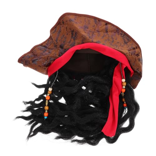 PENIKOKO Piratenhut mit Dreadlocks für Halloween Cosplay Verkleidungszubehör für und Mottopartys Leicht und Bequem Vielseitig Einsetzbar für Jung und Alt PENIKOKO Piratenhut mit Dreadlocks für Halloween Cosplay Verkleidungszubehör für und Mottopartys Leicht und Bequem Vielseitig Einsetzbar für Jung und Alt von PENIKOKO