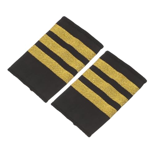 PENIKOKO Professionelle Goldene Piloten Schulterklappen Streifen Epauletten für Uniformen Kapitän und Flugschüler Vielseitige Fluggesellschaft Dekoration für Herren Hochwertige Pilot PENIKOKO Professionelle Goldene Piloten Schulterklappen Streifen Epauletten für Uniformen Kapitän und Flugschüler Vielseitige Fluggesellschaft Dekoration für Herren Hochwertige Pilot von PENIKOKO