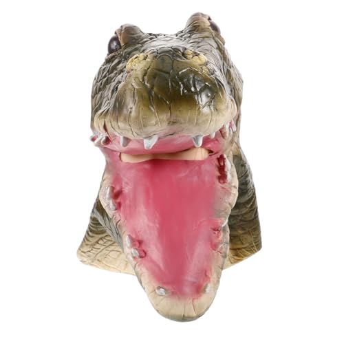 PENIKOKO Realistische Krokodil Vollkopf Cosplay Hut Halloween Tiermaske für Erwachsene Sicher Vielseitig Einsetzbar Party Kostüm Zubehör PENIKOKO Realistische Krokodil Vollkopf Cosplay Hut Halloween Tiermaske für Erwachsene Sicher Vielseitig Einsetzbar Party Kostüm Zubehör von PENIKOKO