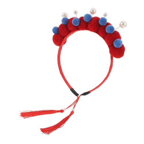 PENIKOKO Stirnband der Peking-Oper verschönert Kopfbänder für Mädchen dekoratives Stirnband im antiken Stil haarschmuck Stirnbänder mit Perlen Chinesischer Mädchenclip zum Neujahr Stoff PENIKOKO Stirnband der Peking-Oper verschönert Kopfbänder für Mädchen dekoratives Stirnband im antiken Stil haarschmuck Stirnbänder mit Perlen Chinesischer Mädchenclip zum Neujahr Stoff von PENIKOKO