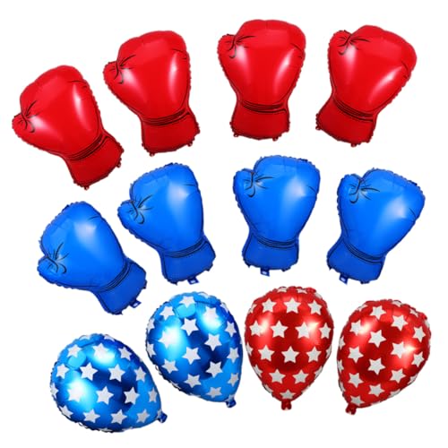 PENIKOKO Teiliges Boxhandschuh-folienballon Robustem PVC Reißfest Inklusive Roter und Blauer Boxhandschuhe und Sandsackformen Vielseitig für Innen Außen-dekoration bei Jungengeburtstagen von PENIKOKO