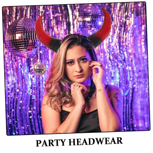 PENIKOKO Verstellbares Teufelshorn-haarreif Halloween Cosplay Hörner Kopfband für Erwachsene Party Fotoshooting und Gruppenkostüm Zubehör PENIKOKO Verstellbares Teufelshorn-haarreif Halloween Cosplay Hörner Kopfband für Erwachsene Party Fotoshooting und Gruppenkostüm Zubehör von PENIKOKO