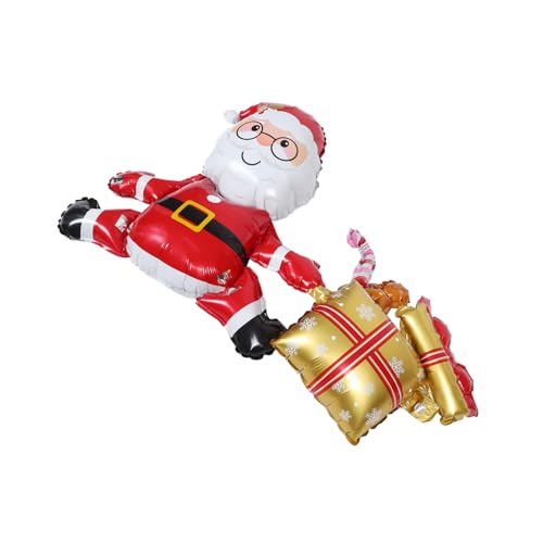 PENIKOKO Weihnachtsmann Ballon Weihnachtsballons Mit Folie Für Erwachsene Selbstaufblasend Fröhliche Ballon Dekoration Schneeparty Nummer Cartoon Dekorationen Aufblasbare Kugeln von PENIKOKO