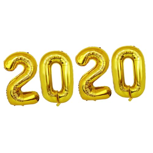 PENIKOKO Zahlen Folienballons Set Gold Party Deko Luftballons Helium Geeignet für Geburtstagsfeier Jubiläum Fotorequisite Einfache Befüllung Langlebig von PENIKOKO