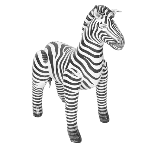 PENIKOKO Aufblasbare Zebra Deko Tierische Party Dekoration Für Kindergeburtstage Und Outdoor-events Für Dschungel-themenpartys Sicher Und Langlebig Für Unvergessliche Erlebnisse von PENIKOKO