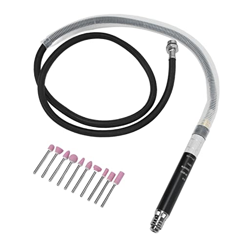 Air Micro Die Grinder, leichtes pneumatisches Stift-Die-Grinder-Kit, einfach zu bedienen, verschleißfest, 1/8-Zoll-Zinklegierungs-Spannzange zum Gravieren von Reifen von PENO