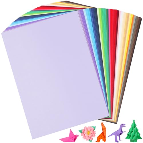 80 Blatt Farbiger Karton – A4-Größe, 40 Farben, Kartonpapier für Scrapbooking, 180 g/m² (65 lb), Farbmix, Bastelpapier für DIY-Projekte, Scrapbooking-Zubehör PAP18MX2 von PENPRIS