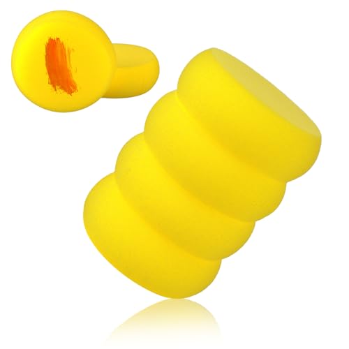 PEOVLVN 6 Stück Malschwamm Kinder Malschwamm Schwämmchen Schule Schmutzradierer Schwamm Küchenschwamm Zweiseitig Reinigungsschwamm für Handwerk Farbe Gesichtsbemalung Schule Zubehör(6 Stück) von PEOVLVN