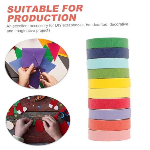 PEPLAYTAL 10 Rollen Bunte Washi Tapes Rainbow DIY Klebeband Selbstklebend für Scrapbooking Planer Dekoration Bastelpapier Sticker Handreißbar Lang Haftend Vielseitig für Papierprojekte PEPLAYTAL 10 Rollen Bunte Washi Tapes Rainbow DIY Klebeband Selbstklebend für Scrapbooking Planer Dekoration Bastelpapier Sticker Handreißbar Lang Haftend Vielseitig für Papierprojekte von PEPLAYTAL