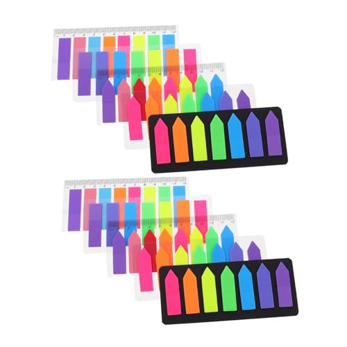 PEPLAYTAL 10 Sätze Selbstklebende Haftnotizen Bunte Page Marker Schreibbar Klebezettel für Buchannotation Büro Schule Alltag Geeignet von PEPLAYTAL