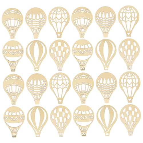 PEPLAYTAL 10 Satz Unbehandelte Holzscheiben Heißluftballon zum Basteln DIY Holzanhänger Holzrohlinge zum Bemalen Dekorieren Weihnachten Hochzeit Party PEPLAYTAL 10 Satz Unbehandelte Holzscheiben Heißluftballon zum Basteln DIY Holzanhänger Holzrohlinge zum Bemalen Dekorieren Weihnachten Hochzeit Party von PEPLAYTAL