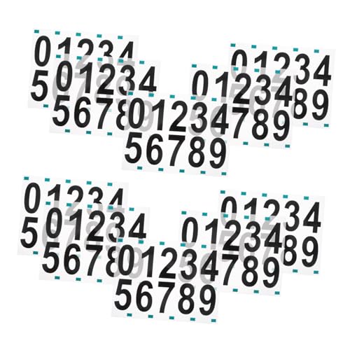 PEPLAYTAL 10 Sets Garagennummernschild Reflektierende Nummern Briefkastenaufkleber Nummernetikettenaufkleber Briefkastennummern Für Draußen Reflektierende Wasserdichte von PEPLAYTAL