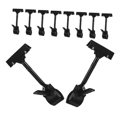 PEPLAYTAL 10 Stück Förmige Kunststoff Etikettenhalter Clips Drehbar Langlebig für Preisschilder und Regalschilder im Supermarkt und Einzelhandel für Obst und Produktpräsentation von PEPLAYTAL