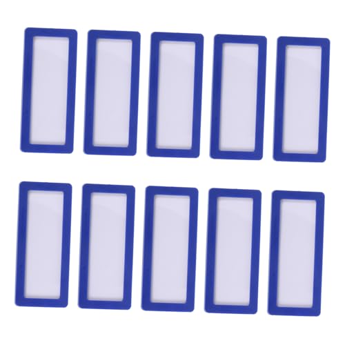 PEPLAYTAL 10 Stück Magnetischer Etikettenhalter Selbstklebend und Einsteckbar Mit Klarem Schutz und Papiereinleger Für Büroakten Regal Schränke Blau Sichtbar Und Vielseitig PEPLAYTAL 10 Stück Magnetischer Etikettenhalter Selbstklebend und Einsteckbar Mit Klarem Schutz und Papiereinleger Für Büroakten Regal Schränke Blau Sichtbar Und Vielseitig von PEPLAYTAL