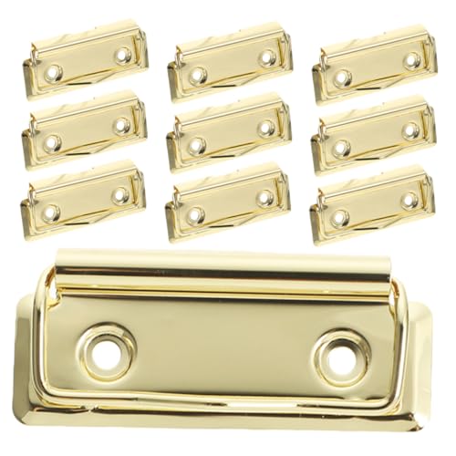 PEPLAYTAL 10 Stück Metall Klemmbrett clips aus Aluminiumlegierung Robuste Büroklammern für Schreibtafeln Vielseitige Halter für Papier Notizen Präsentationen Praktisch und Portabel für von PEPLAYTAL