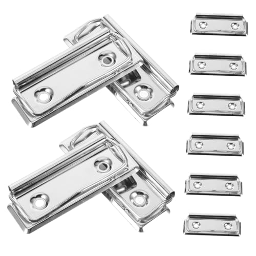 PEPLAYTAL 10 Stück Teiliges Metall klemmbrett Clips Starke Büro klammern für Dokumentenorganisation Klemmbrett zubehör für Schule Speisekarten Handliche Metall clips von PEPLAYTAL