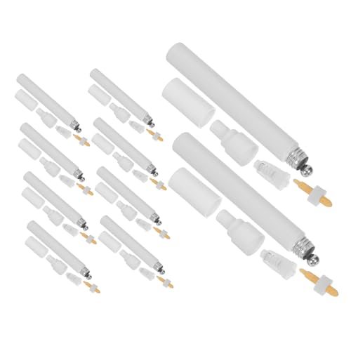 PEPLAYTAL 10 Stück Teiliges Nachfüllbare Farbstift-ersatzteile mit Rundem Kopf Leere Marker-tintenpatronen für Acrylfarbe Vielseitig Kompatibel Handlich und Leicht für Kreative Reparaturen von PEPLAYTAL