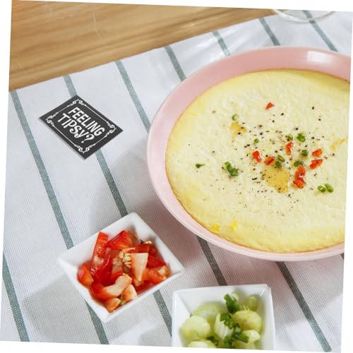PEPLAYTAL 10 Stück Teiliges Selbstklebendes Wasserdichtes Feeling Tipsy Label Papier und PVC Dekorative Restaurant Baraufkleber zur Kundenkommunikation Elegant Gestaltet von PEPLAYTAL