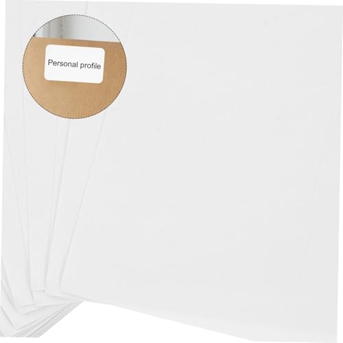 PEPLAYTAL 100 Blatt Klebeetiketten Weiß Beschichtet Selbstklebend Stark Haftend Labels pro Blatt Bedruckbar Für Büro Lager Vielseitige Adress Namensetiketten Materialkennzeichnung von PEPLAYTAL