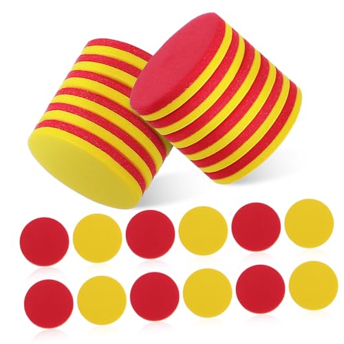 PEPLAYTAL 100 Bunte EVA Rechenchips Dualfarbig Flexible Mathematik Lernhilfen für Widerstandsfähige Zahlenzähler zum Zählen und Rechnen Kompakte Farbenfrohe Spielsteine PEPLAYTAL 100 Bunte EVA Rechenchips Dualfarbig Flexible Mathematik Lernhilfen für Widerstandsfähige Zahlenzähler zum Zählen und Rechnen Kompakte Farbenfrohe Spielsteine von PEPLAYTAL