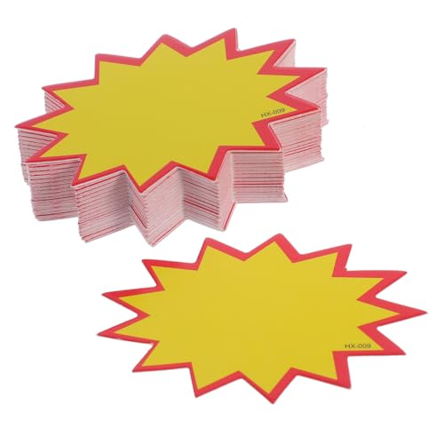 PEPLAYTAL 100 Stück Abwischbare Preisschilder Gelb für Supermarkt und Laden Langlebige Papier preisschilder für Produktinfo und Preisangabe Vielseitig Einsetzbar im Einzelhandel und Garage PEPLAYTAL 100 Stück Abwischbare Preisschilder Gelb für Supermarkt und Laden Langlebige Papier preisschilder für Produktinfo und Preisangabe Vielseitig Einsetzbar im Einzelhandel und Garage von PEPLAYTAL