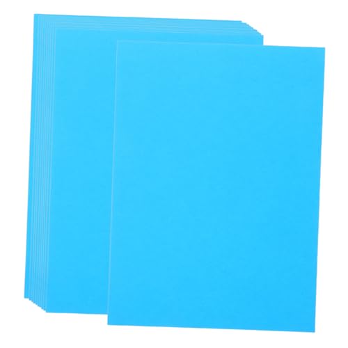 PEPLAYTAL 100 Stück Farbiges Druckpapier Schnell Trocknend Glatte Oberfläche Leuchtende Blautöne Für Drucker Geeignet Für Basteln Zeichnen und Schulprojekte von PEPLAYTAL