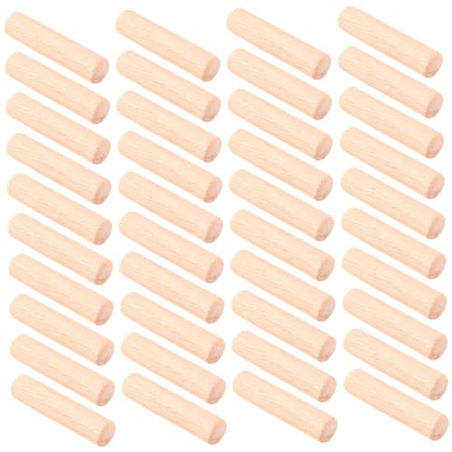 PEPLAYTAL 100 Stück Holzdübel Massive Holzstäbe zum Basteln und Möbelreparatur Vielseitige Holzdübel für DIY Möbelverbindung Modellbau und Holzhandwerk von PEPLAYTAL