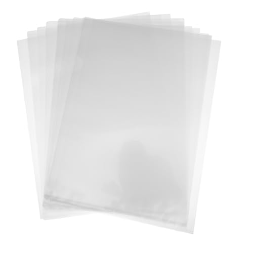 PEPLAYTAL 100 Stück Kunststoff ordner Transparent Dokumententaschen für Büro Schule Praktische Dokumentenaufbewahrung Organizer von PEPLAYTAL
