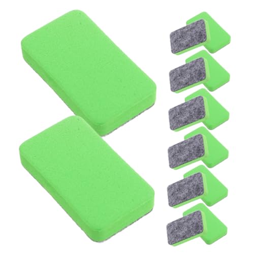 PEPLAYTAL 100 Stück Mini Whiteboard Radiergummi Trocken Abwischbar Kompakter Whiteboard Reiniger mit Grünem Filz für Lehrer Büro Zuhause Multifunktional für Tafel und Kreidetafel PEPLAYTAL 100 Stück Mini Whiteboard Radiergummi Trocken Abwischbar Kompakter Whiteboard Reiniger mit Grünem Filz für Lehrer Büro Zuhause Multifunktional für Tafel und Kreidetafel von PEPLAYTAL