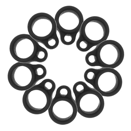 PEPLAYTAL 100 Stück Mit Tassen Halskette Schlüsselanhänger Handgelenk Alltagsschlüssel Anti Verlust Stifte Verstellbares Gerät Für Schmuck Hals Büro Und Schwarzes Halterband von PEPLAYTAL