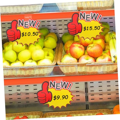 PEPLAYTAL 100 Stück Sternförmige Preisschilder aus Dickem Papier Verkaufsetiketten für Einzelhandel und Supermarkt Rabattaufkleber für Sonderaktionen Vielseitig Einsetzbar für Laden und PEPLAYTAL 100 Stück Sternförmige Preisschilder aus Dickem Papier Verkaufsetiketten für Einzelhandel und Supermarkt Rabattaufkleber für Sonderaktionen Vielseitig Einsetzbar für Laden und von PEPLAYTAL