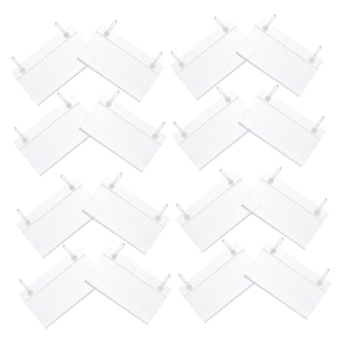 PEPLAYTAL 100 Stück Transparente Draht-regal-labelhalter Wiederverwendbare Preisschild-clips für Supermarkt Einzelhandel Effiziente Beschilderung und Professionelle Warenpräsentation von PEPLAYTAL